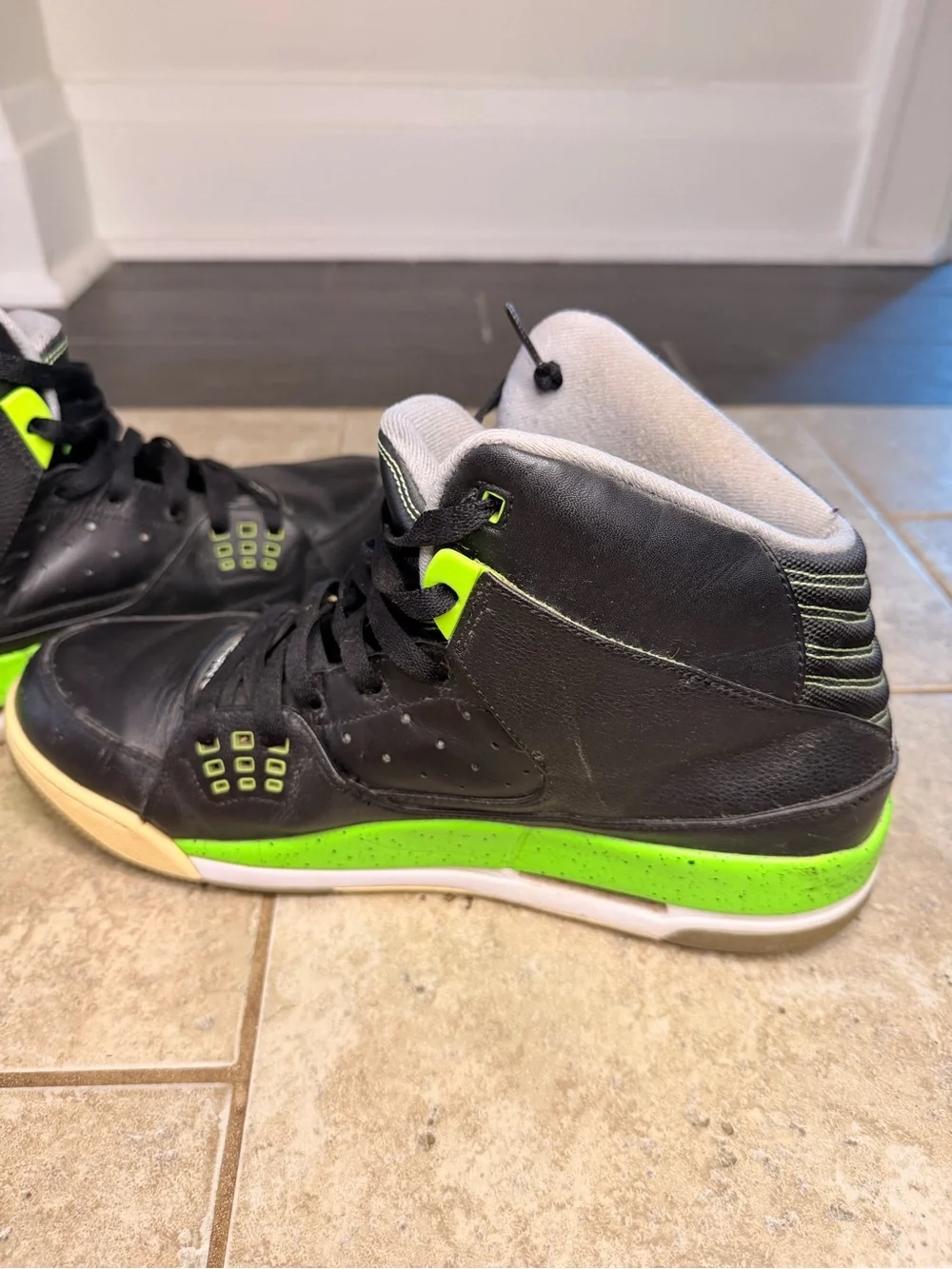 Nike Air Jordan SC- Black and Neon 2013